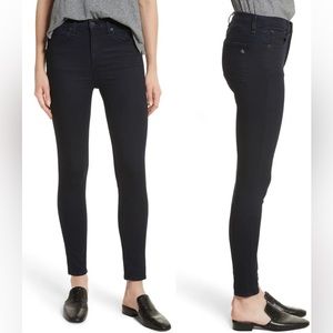 RAG & BONE/JEAN Size 27 High Waist Ankle Skinny Jeans Twilight Dark Even Wash